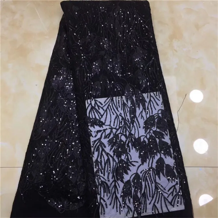 Африканская сетчатая кружевная ткань с блестками новинка 2019 Высококачественная