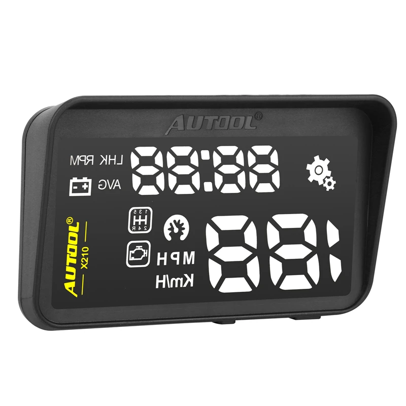 

AUTOOL X210 OBD HUD Car Styling Universal Car Head Up Display Speedometer Smart Digital OBD2 Interface