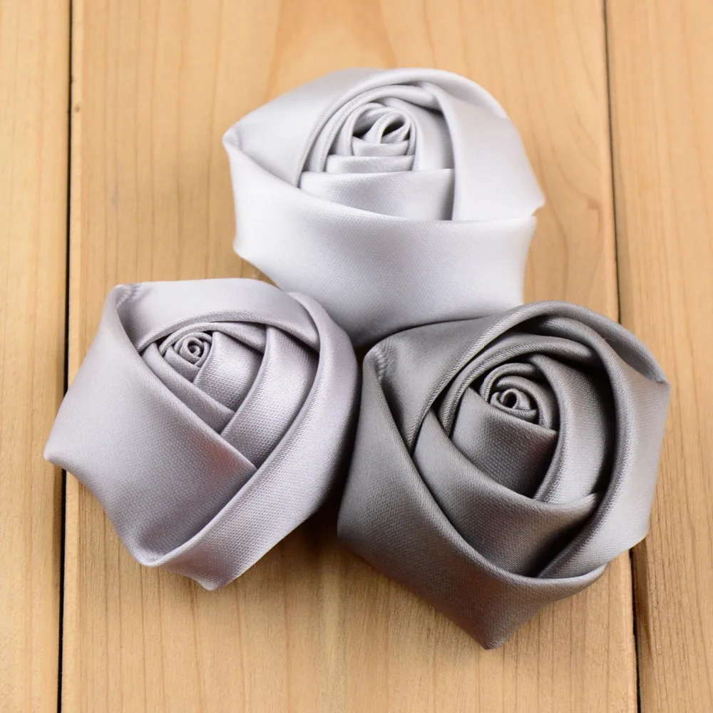 600 шт./лот 2 Дюймовая лента атласные розетки аксессуары для одежды классические 3D