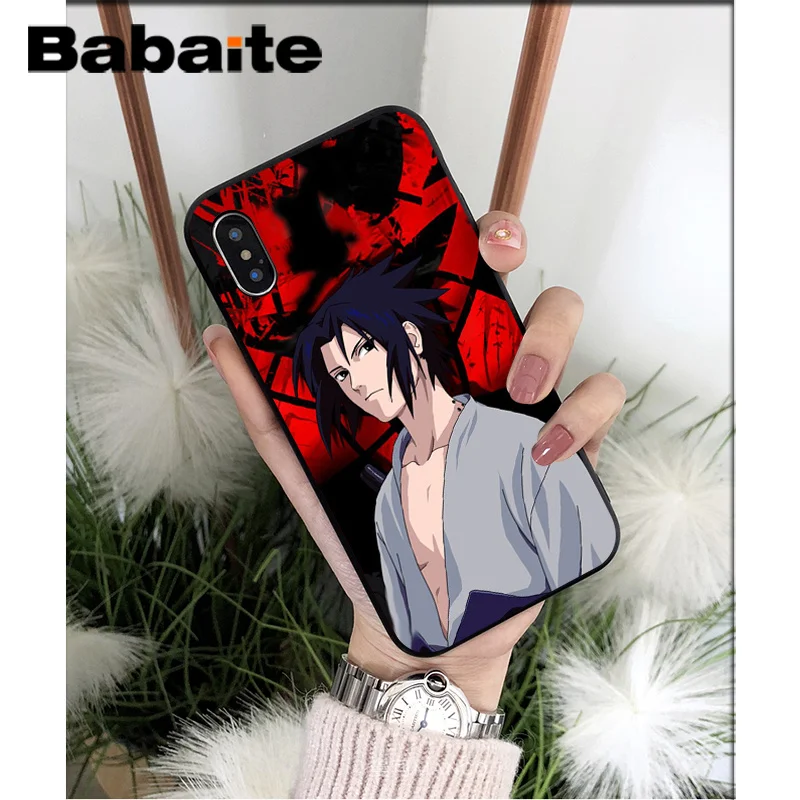 Babaite Аниме Наруто Саске мягкий чехол для телефона из ТПУ чехол для iPhone 7 6 6S 8 Plus 5 5S SE XR X XS MAX Coque Shell