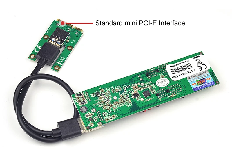 Новейший Mini PCI E Express к X1 расширитель переходная карта USB 3 0 PCIE 1X слот IDE 4Pin источник