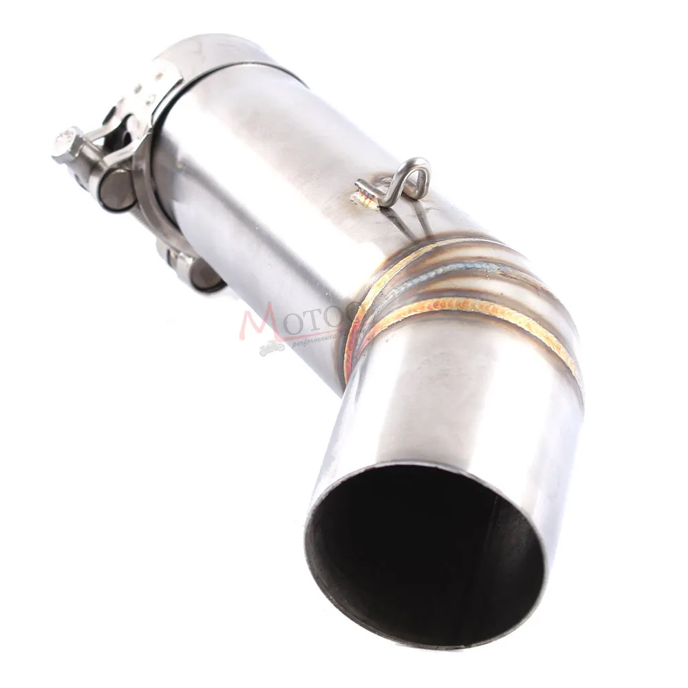 Motoo - Motorcycle Stainless Steel Exhaust middle pipe Round Muffler for SUZUKI GSXR600 k8 2008 Slip-On | Автомобили и мотоциклы