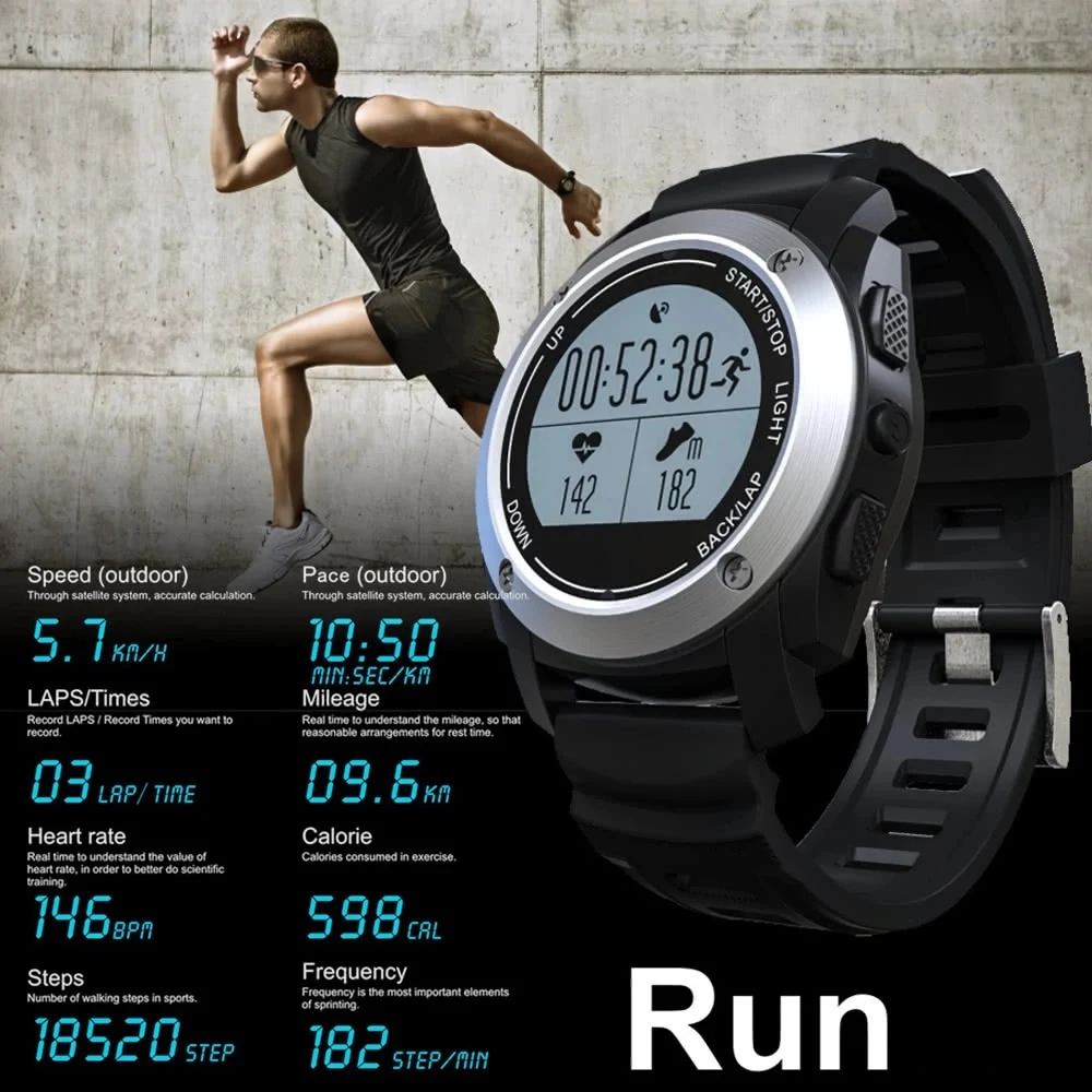 S928 gps открытый цифровой бег Смарт спортивные часы