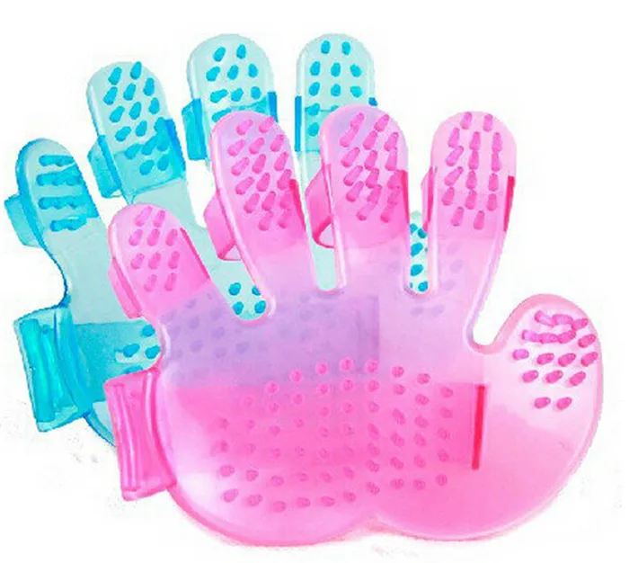 

100pcs/lot Hand Shaped Dogs & Cats Pet Grooming Bath Brush Comb