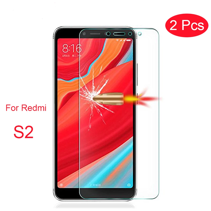 2 шт Стекло для Xiaomi Redmi S2 закаленное стекло Y2 защита экрана край Xiomi защитная