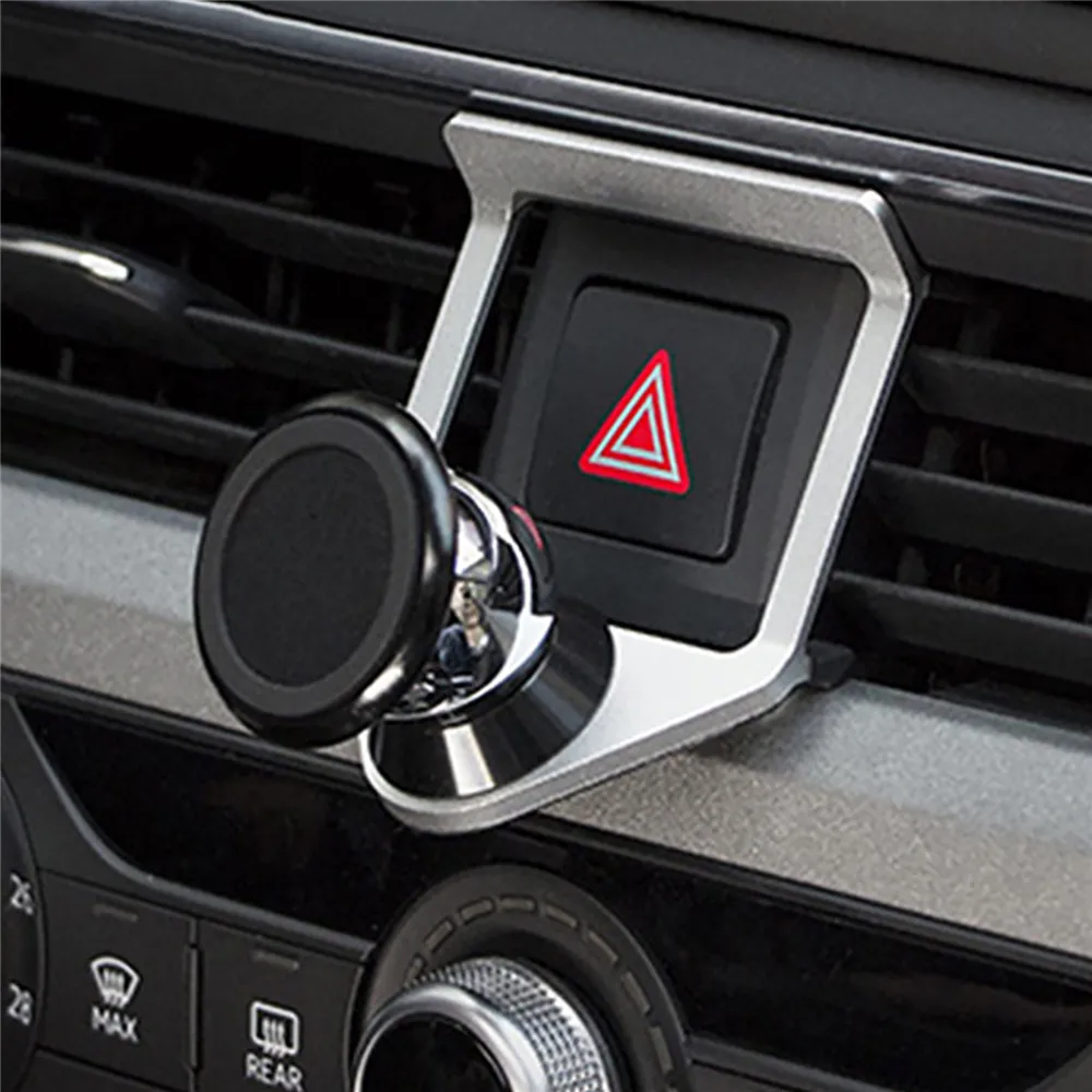 magnetic silver Magnetic / Gravity Car Air Vent Outlet Phone Holder for Audi 17-19 A4L A5 For iphone X 8 Universal Cell Phone Mount Holder Stand - Цвет: magnetic silver