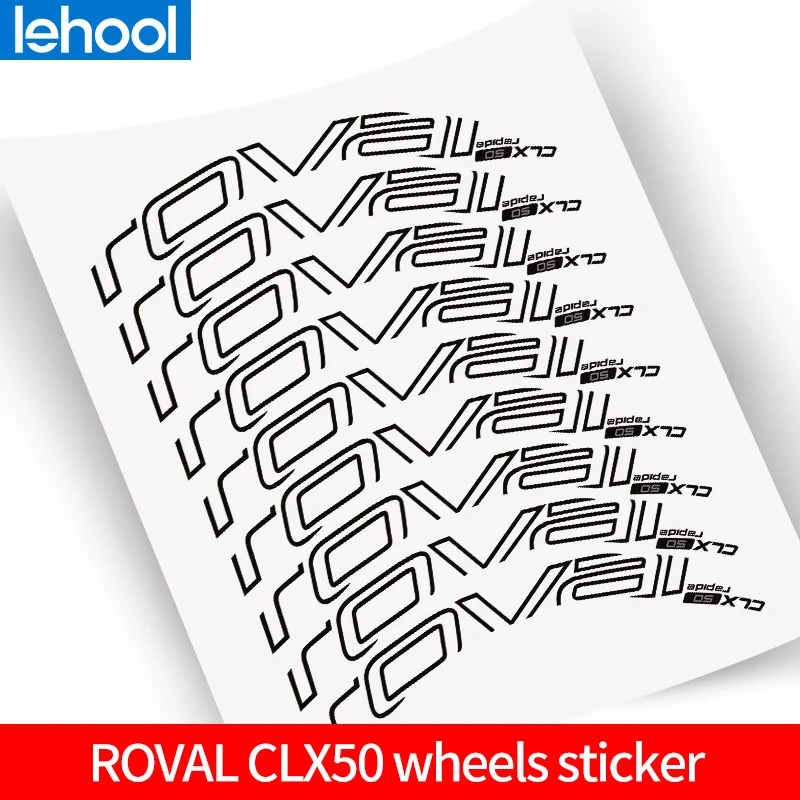 lehool CLX50 Wheelset Stickers for Road bike 700C bicycle Carbon Clincher decal suit for 50mm depth two wheels decals