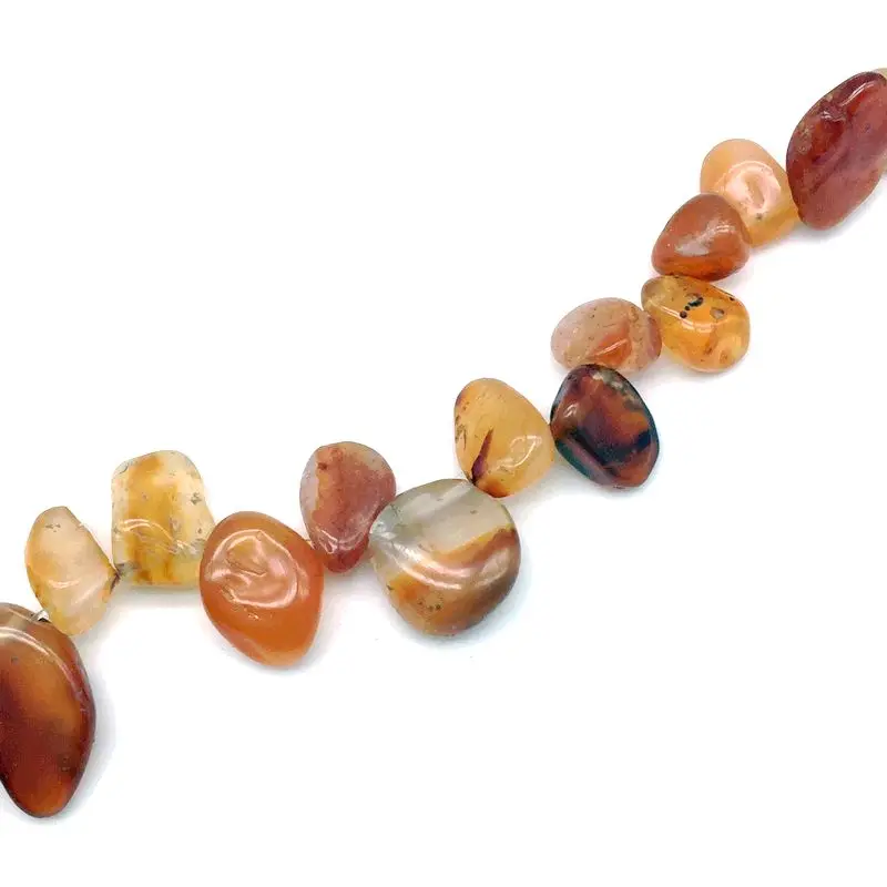 Бусины из натурального камня нерегулярные самородки 8-12 мм боковые просверленные