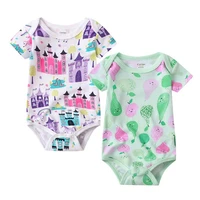 2 pieces baby clothes 2020 new baby cotton baby onesies short sleeved boy girl summer baby clothes suit 2 pieces