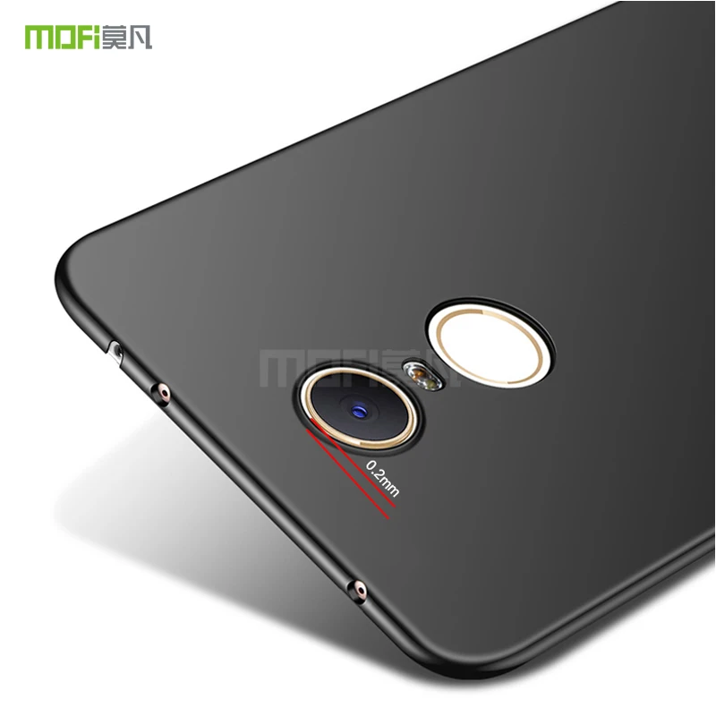 Роскошный тонкий жесткий чехол для xiaomi redmi 5 MOFi plus однотонный защитный чехлы