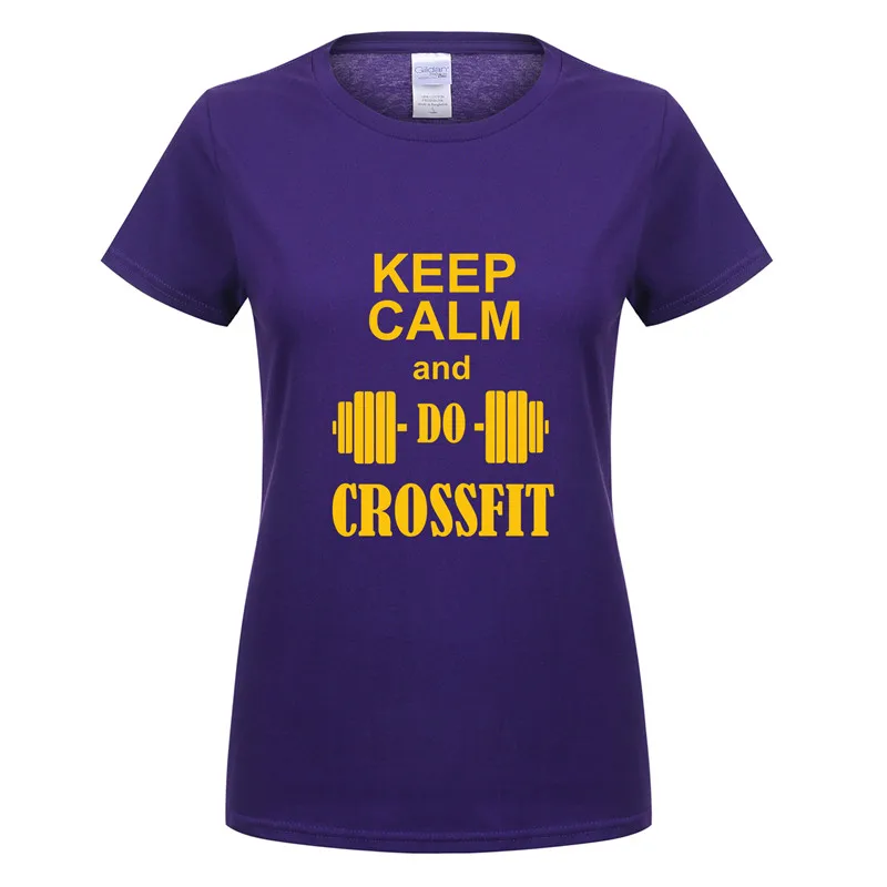 Omnitee новый с надписью Keep Calm and Gymer футболка для женщин Топы девочек Хлопковая