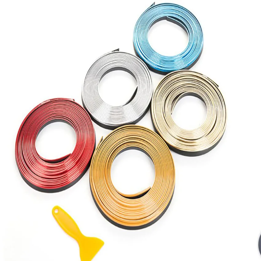

Car decoration strip car interior decoration line car door instrument panel interior chrome decorative strip window trim 10M