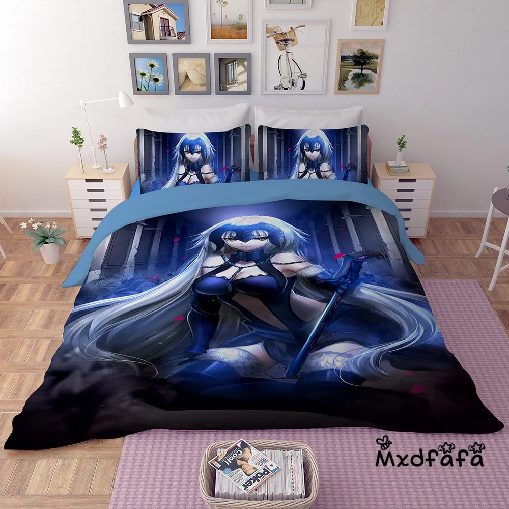 Комплект постельного белья Mxdfafa с рисунком аниме Fate Grand Order пододеяльником и 2