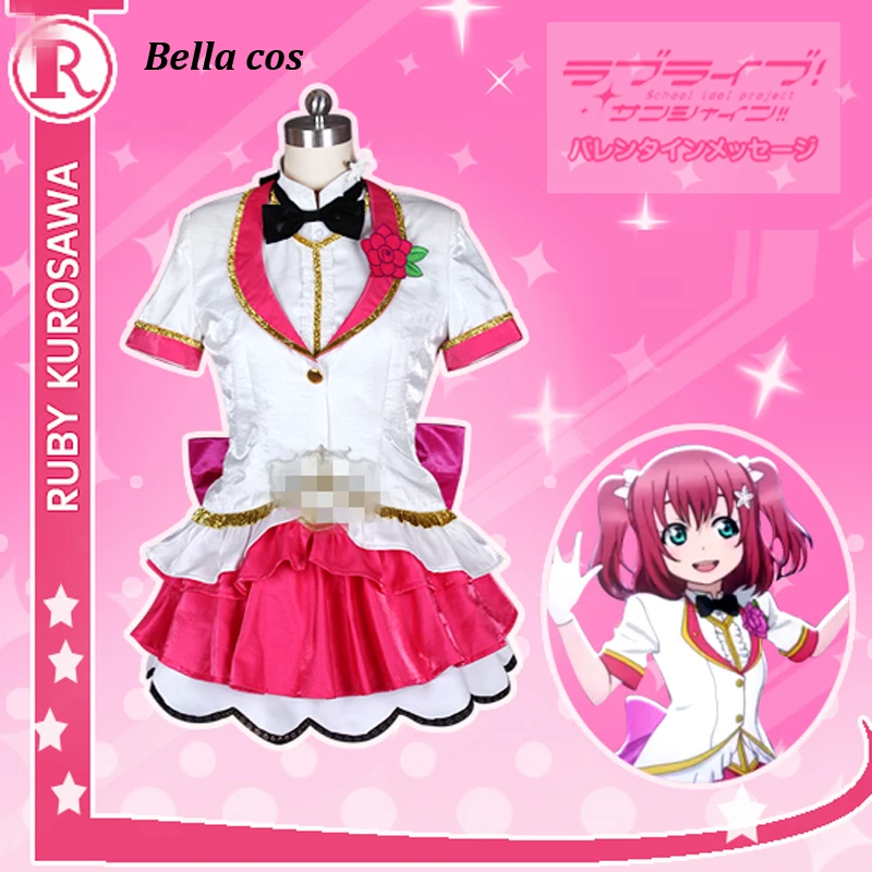 Custom size Love live sunshine Aqours 13 театральная версия Ruby Kurosawa маскарадный костюм Одежда для