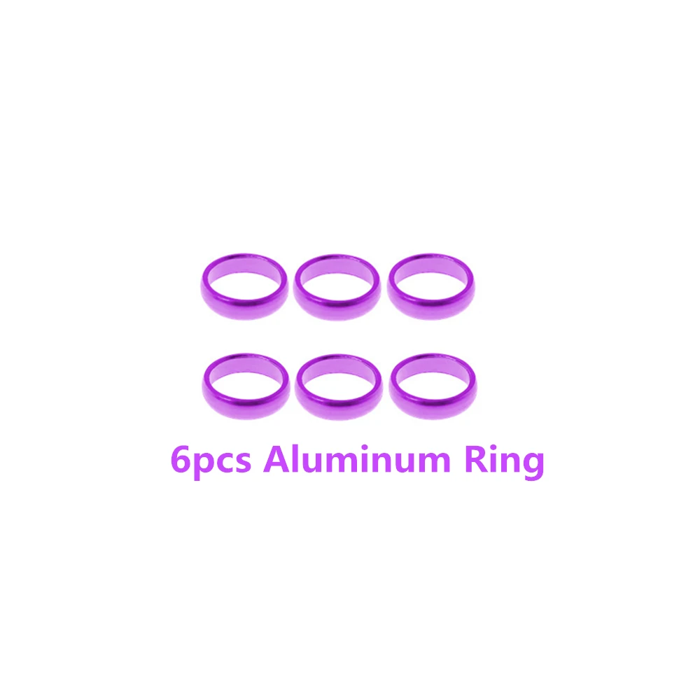 6pcs purple ring Cavalier 6/100 шт Профессиональные Дартс кольцо для нейлона древки для Дартса уплотнительное кольцо стальные аксессуары для игры в дартс синий красный черный фиолетовый серебро - Цвет: 6pcs purple ring