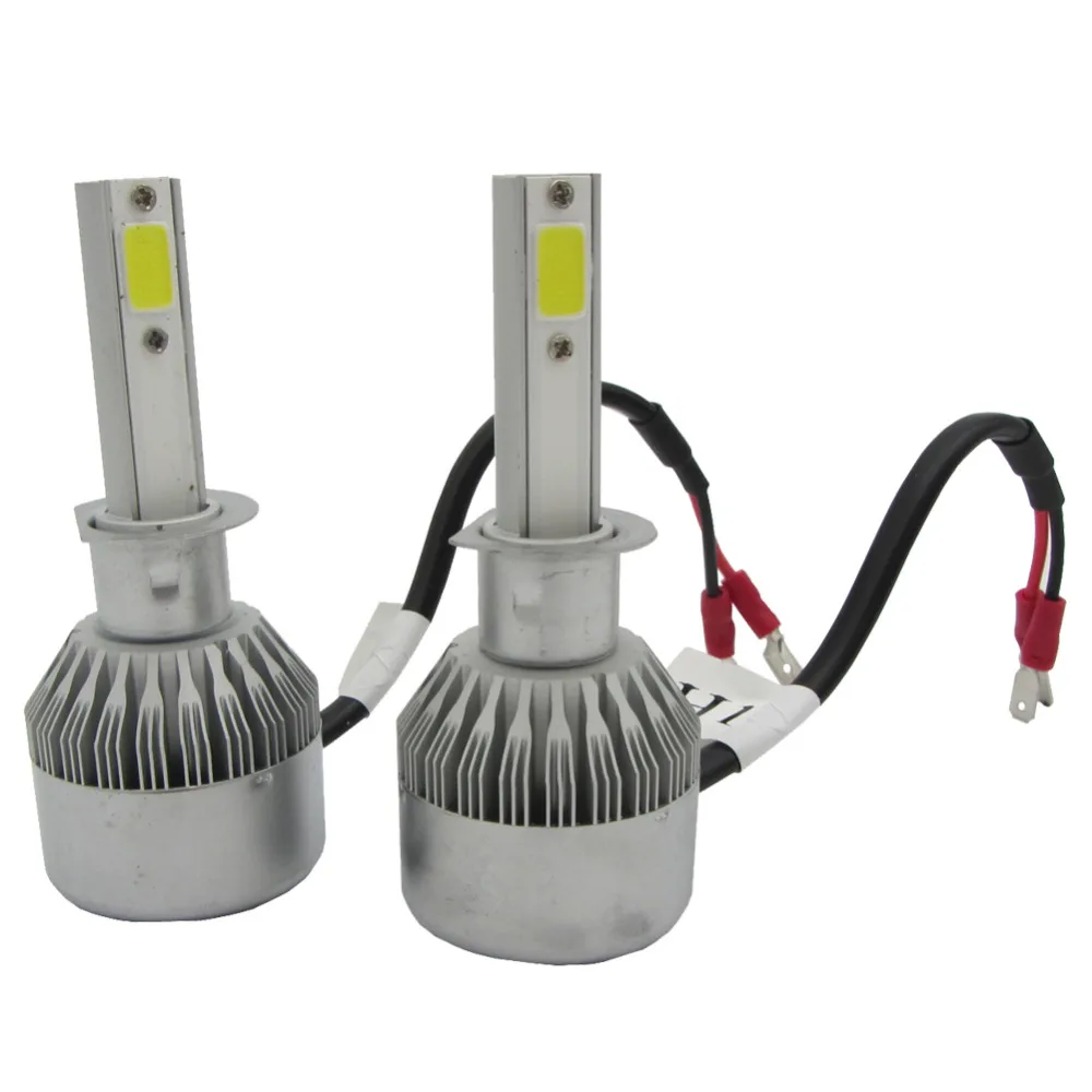 2 шт. Автомобильные светодиодные лампы H1 55 Вт 6000 К лм|h1 55w|car headlightlight source |
