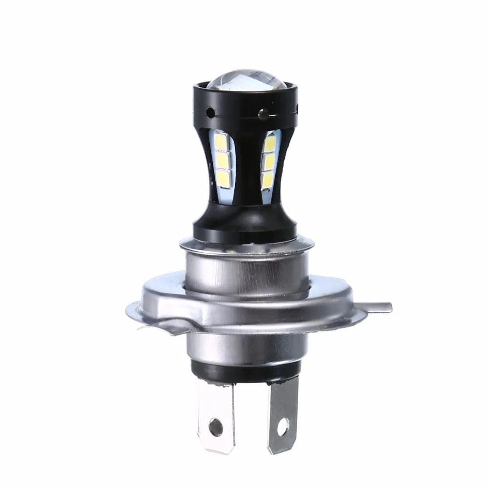 2 шт. H4 светодиодные фары для автомобиля мотоцикла 3030 18SMD LED супер яркие 18 Вт 12В