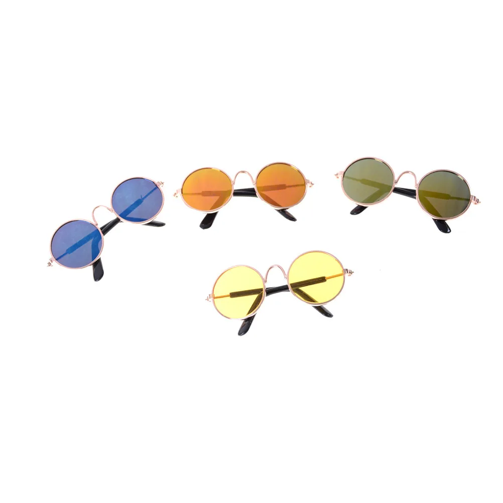 

Colorful Doll Accessories Round-shaped Round Glasses Glasses Sunglasses Suitable For 18inch American Dolls Girl Christmas Gift