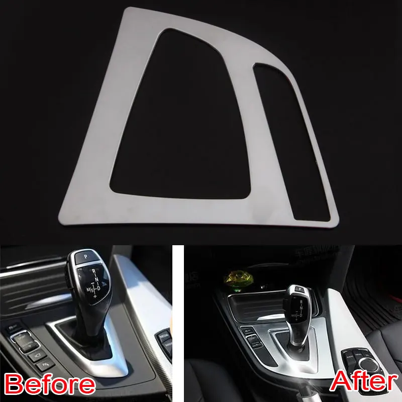 

1pc Car Interior ABS Gear Box Shift Shifter Trim Cover Transfer Frame Decoration For BMW 3 Series F30 F35 320 2014 Car Styling