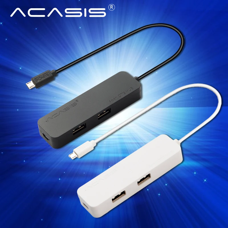 Acasis H032 Планшеты PC 1.5a зарядный кабель OTG Micro USB HUB 4 Порты USB2.0 зарядки Механические