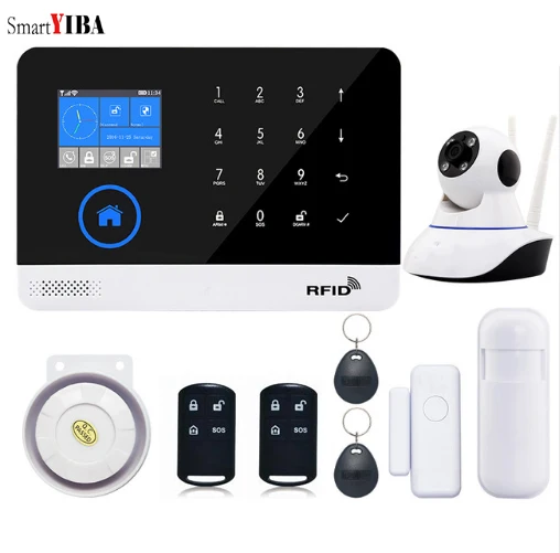SmartYIBA управление через приложение RFID беспроводной WIFI SMS сигнализация двери окна