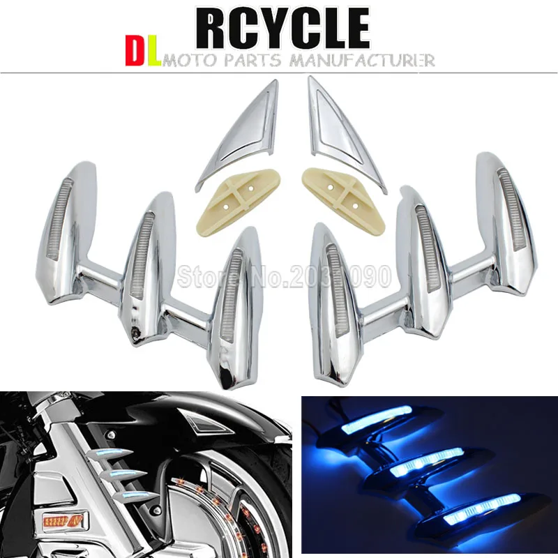 

For Honda Fork Tower Accents Gold Wing Goldwing GL1800 2001-2011 Decoration Bokykits Parts Accessories Chrome
