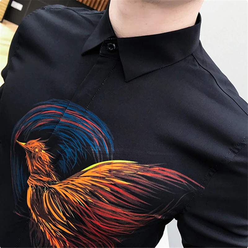 Летняя мужская рубашка Азиатский Размеры s M L XL XXL XXX и шорты с цветочным принтом