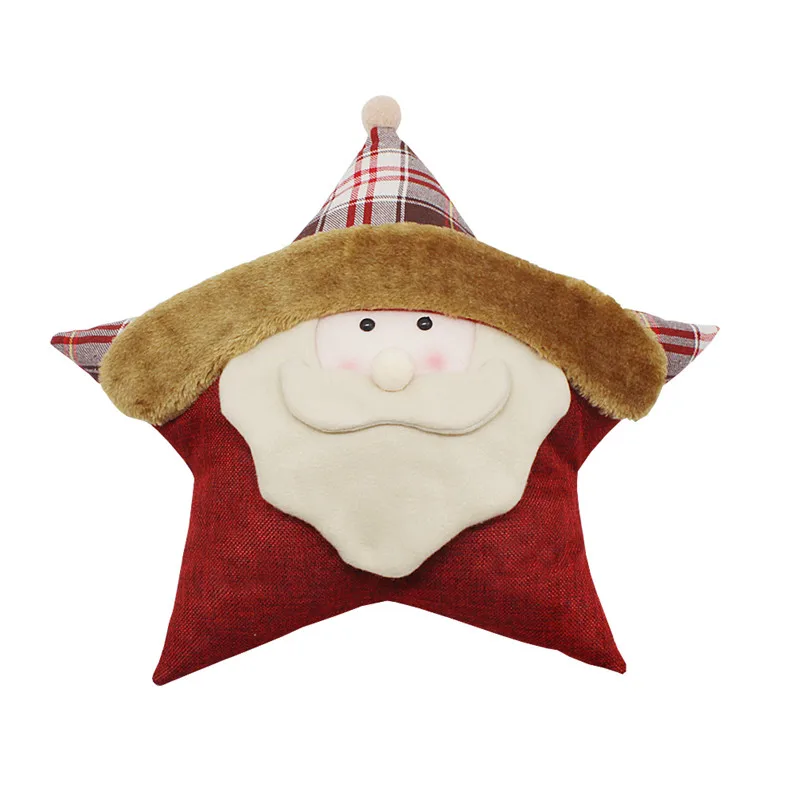 2018 Новое поступление рождественские украшения для дома подушка в виде звезды