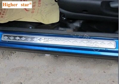 

4 шт., защитные накладки на дверные пороги автомобиля, из нержавеющей стали