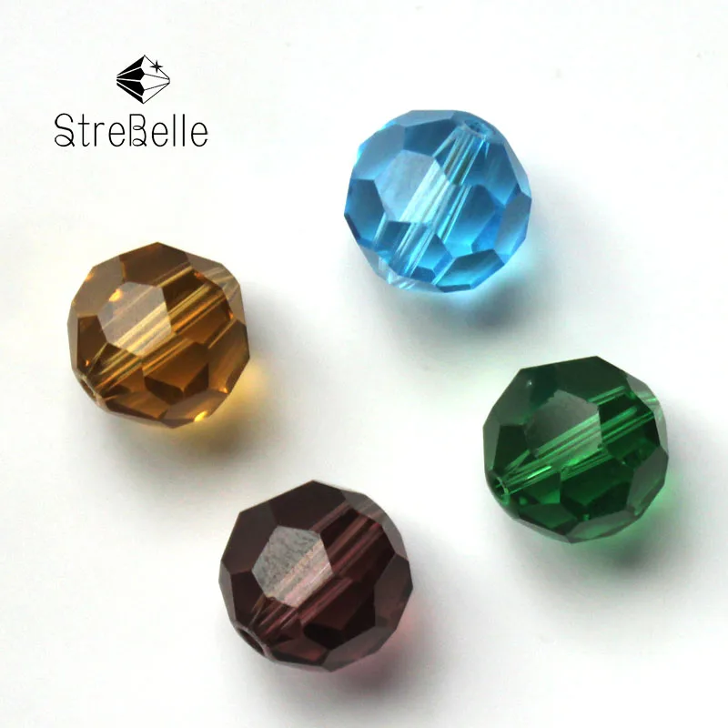 

DIY Jewelry Bead 10mm Football Style Wonderful Color Crystal Glass Bead AAA Top Quality
