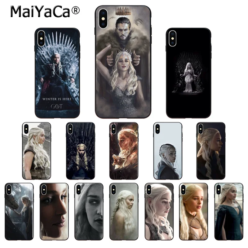 Мягкий высококачественный чехол для телефона MaiYaCa Game of Thrones Daenerys Targaryen из ТПУ iPhone 5