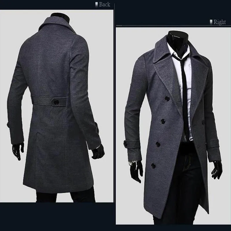 Женская Удлиненная двубортная куртка в европейском стиле|wool fashion|coates inkwool ladies coat |
