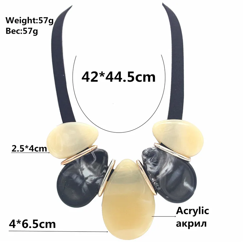 Модное ожерелье чокер ADOLPH в богемном стиле с геометрическим камнем для женщин