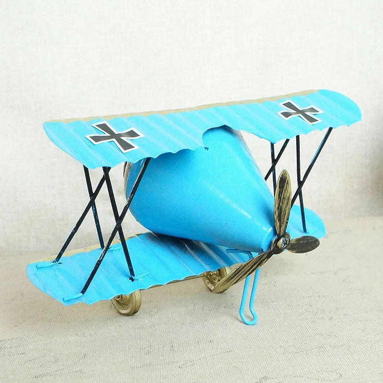 Металлические Ретро настольные часы Самолет DIY винтажная модель самолета винный бар магазин украшения настольные часы на сиденье детский подарок