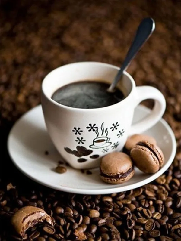 FV2635 Алмазная вышивка huacan coffee DIY Вышивка крестиком Алмазная картина мультфильм Стразы квадратная Полная ручная работа Алмазная мозаика любовь - Цвет: FV2635