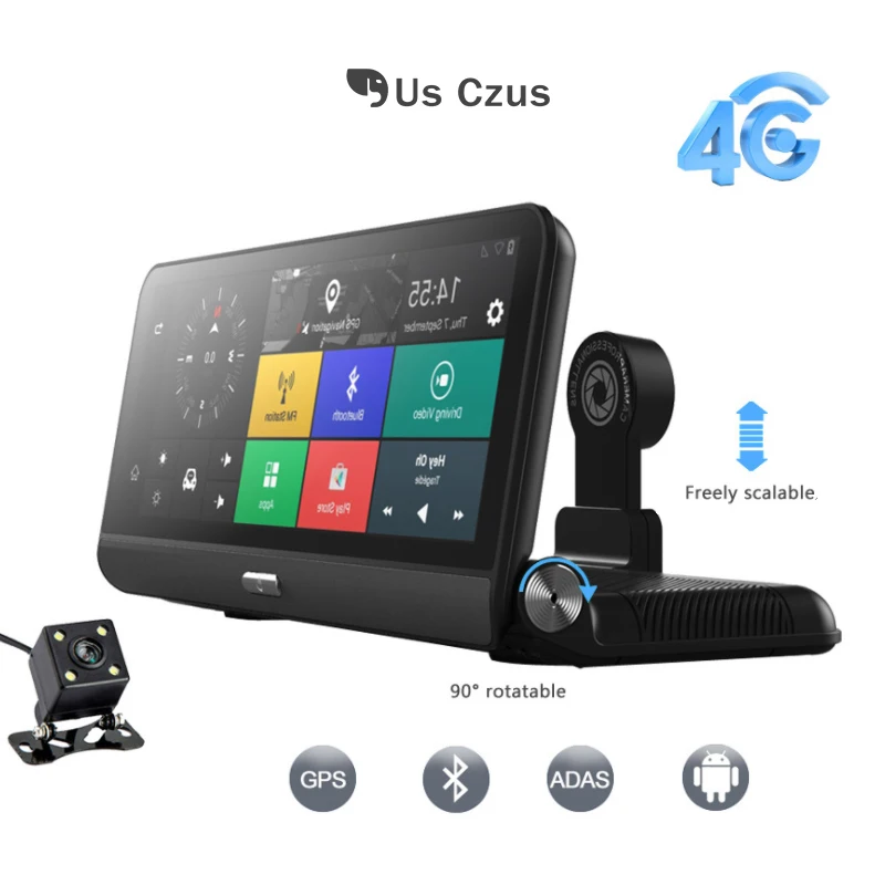 8 в сенсорный экран dash cam Android четырехъядерный процессор 3g/4G Автомобильный