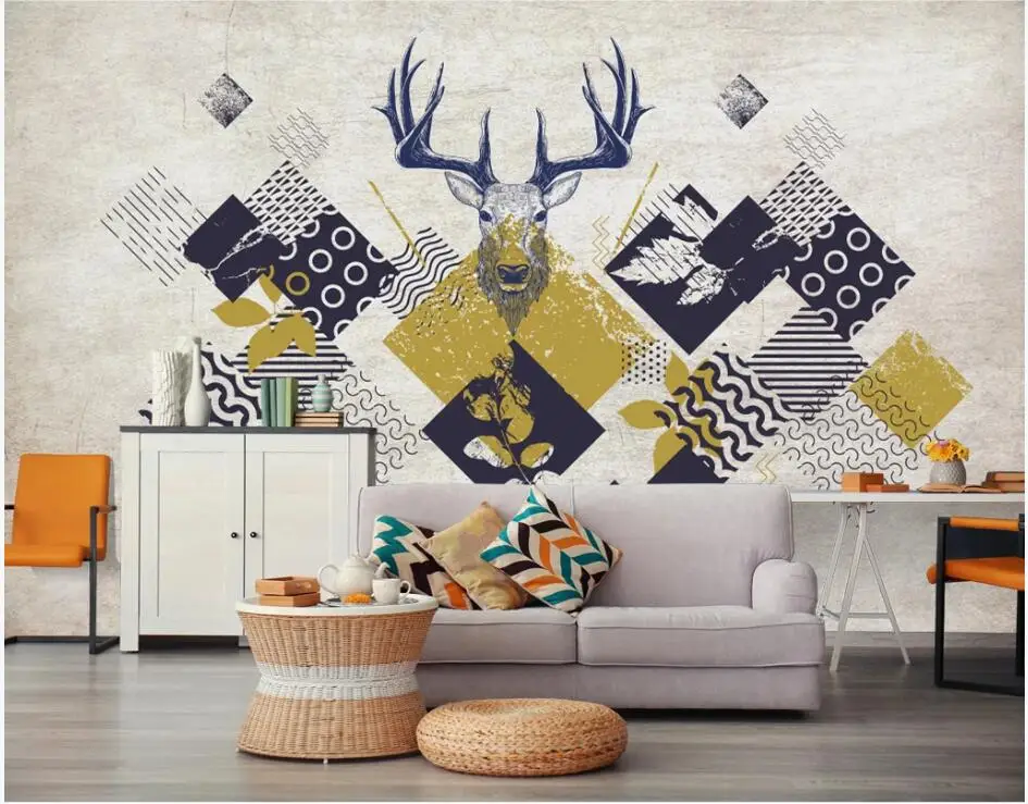 3d-фотообои WDBH на заказ настенные европейские минималистичные современные