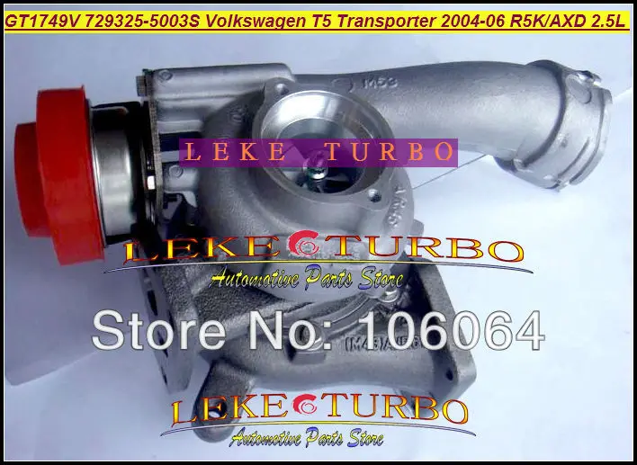 Бесплатная доставка GT1749V 729325 5003S 5002S 070145701K Turbo для Volkswagen VW T5 автобусный транспортер