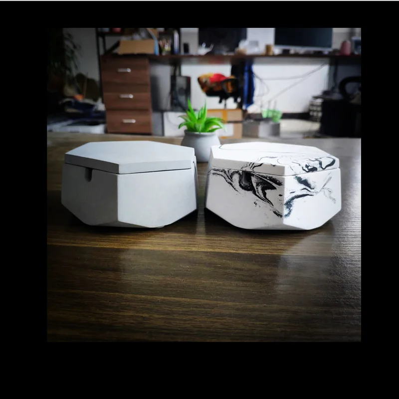 Цементная пепельница скандинавский промышленный ветер креативное украшение для