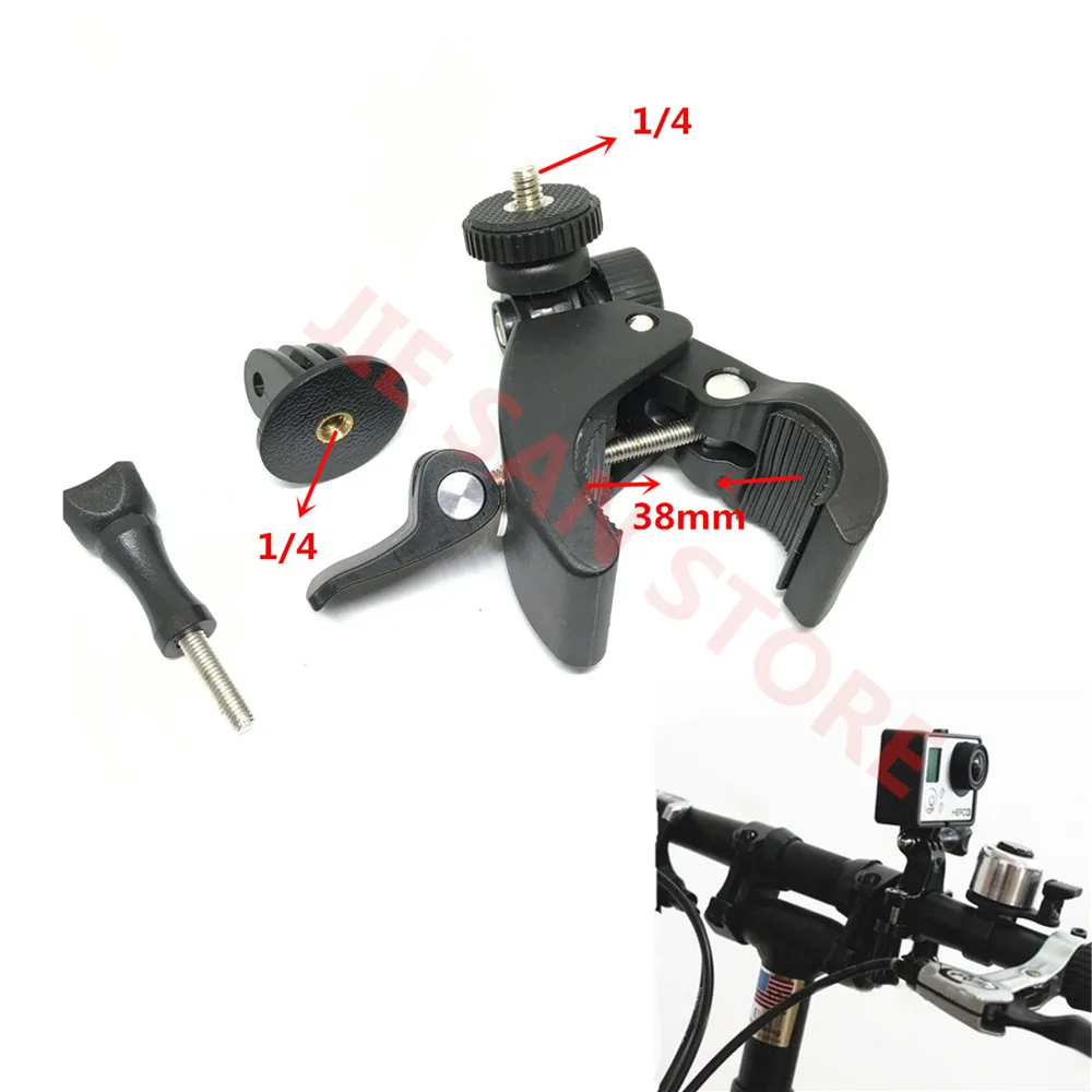 Держатель на руль мотоцикла для Gopro hero 6 3 + 4 5 session LCD Xiaomiyi 4k HD камера|adapter mount|for gopromount