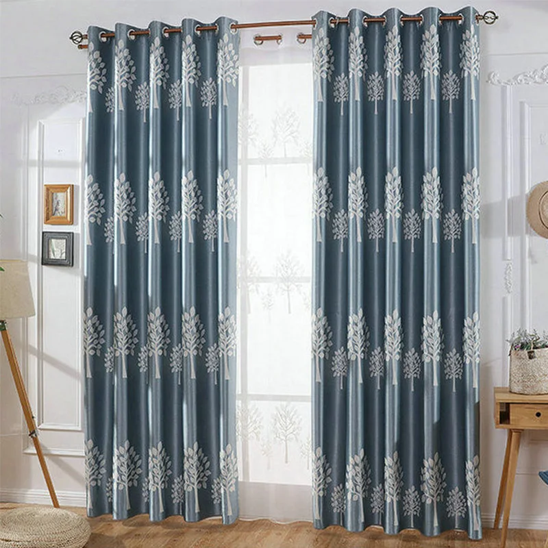 Новая утолщенная занавеска с изображением дерева жизни на окно для спальни