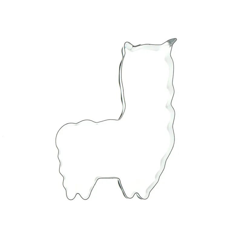 New 1Pc Alpaca Blankly Mud Horse Cookie Cutter Cake Fondant Decorating Biscuit Dessert Molds Baking Tools High Quality | Дом и сад