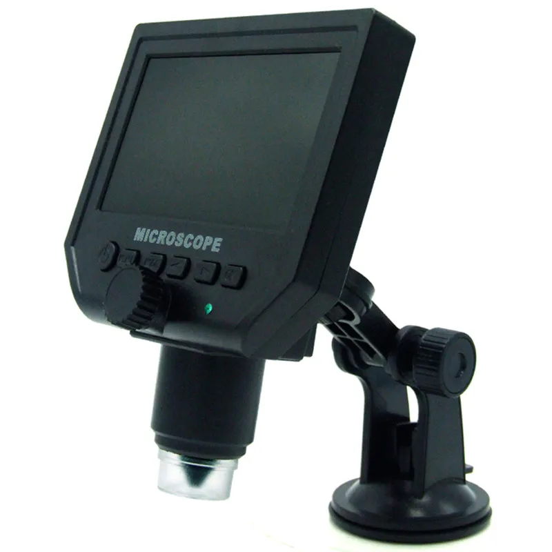 Suction Cup Bracket Цифровой микроскоп 1-600 раз непрерывное увеличение 4,3 дюйма HD oled-дисплей 3,6 МП CCD со встроенной литиевой батареей - Цвет: Suction Cup Bracket