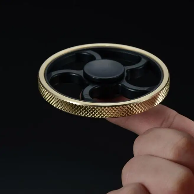 Новый Пальца Гироскопа Декомпрессии Непоседа spinner Меди Пять Листьев Стент EDC