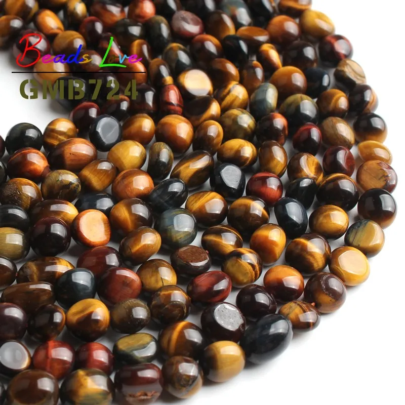

Нестандартные бусины-разделители из природного произвольной формы с разноцветным тигровым глазом, 6-8 мм, для самостоятельного изготовлени...