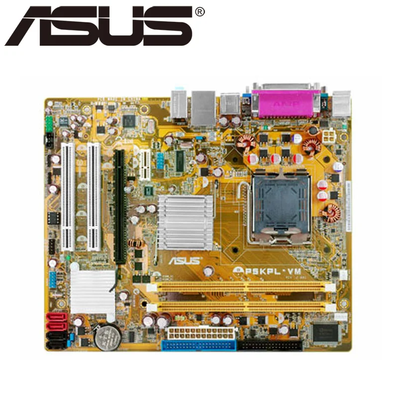 

Asus P5KPL-VM настольная материнская плата G31 Socket LGA для 775 Core Pentium Celeron DDR2 4G u ATX UEFI BIOS оригинальная б/у материнская плата