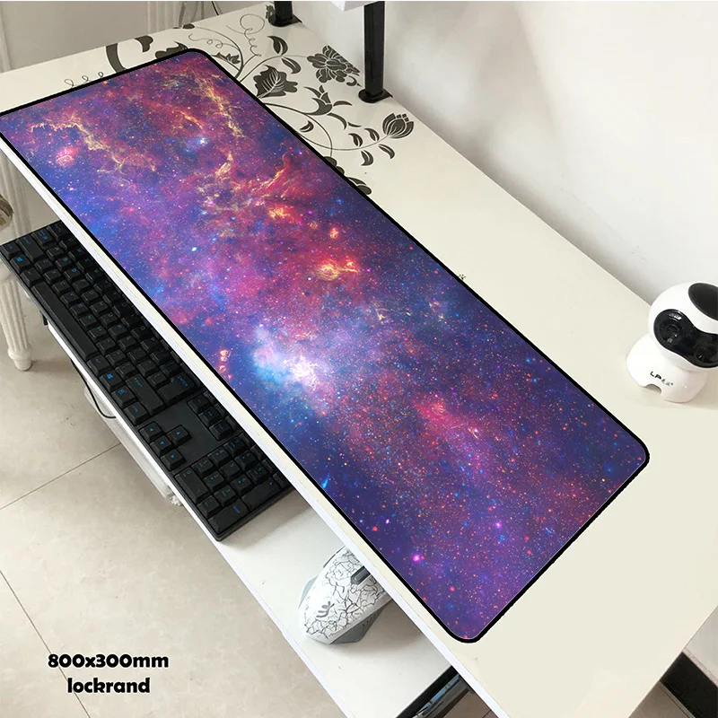 Galaxy коврик для мыши гелевый 80x30 см Коврик красивый компьютерный игровой геймер