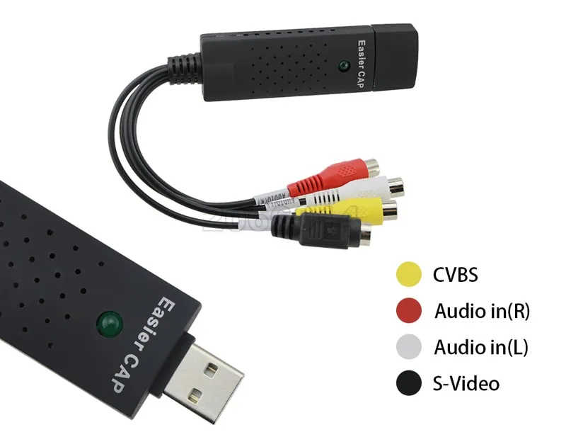 Синий чем USB 2.0 Аудио видео Захват EasierCAP UTV007 чипсет TV DVD VHS А. В. Аналоговый сигнал