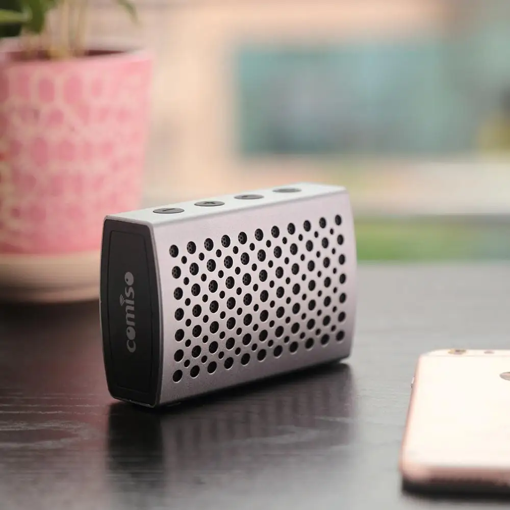 Портативный беспроводной Bluetooth Динамик COMISO со встроенным микрофоном и