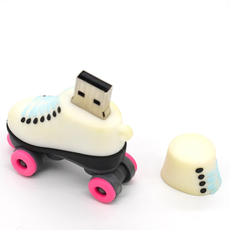 USB мультфильм для катания на роликовых коньках обувь Флеш накопитель флеш 32Гб 16Гб